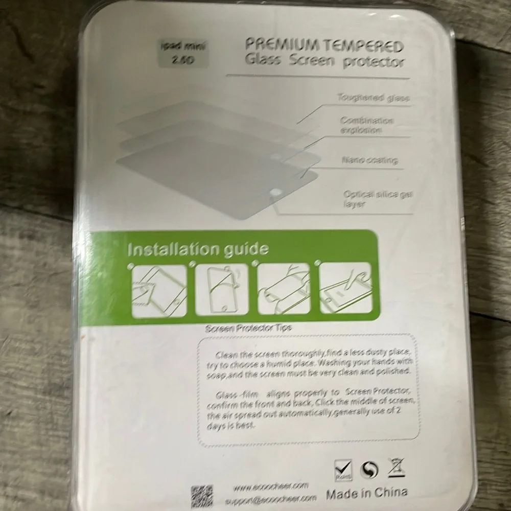 Coocheer tempered glass screen protector